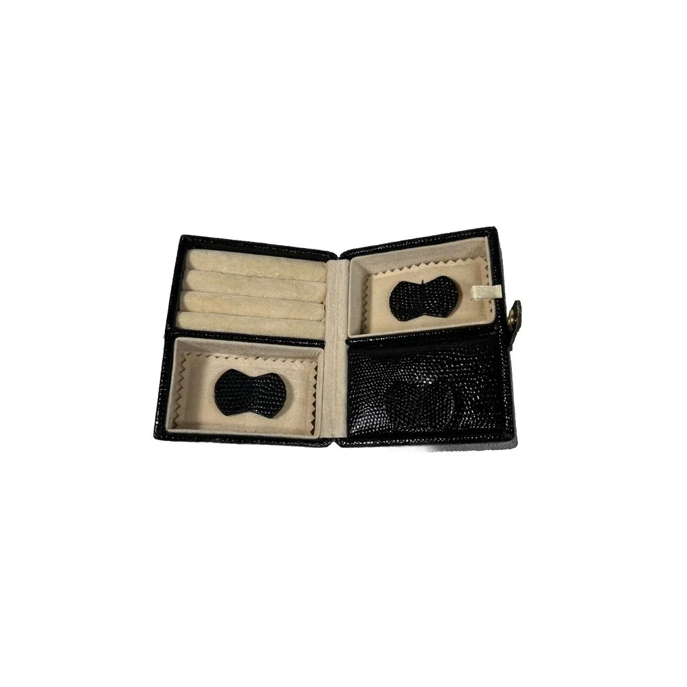 Portable Jewelry Box Organizer‎ Leather Jewellery Ornaments Case Travel Storage